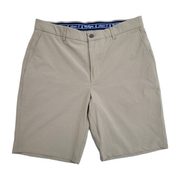 Johnnie-O Prep-Formance Shorts 34 Stone Flat Front Stretch Golf Casual Mens - Picture 1 of 9